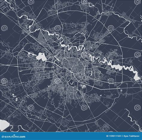 Map Of The City Of Bucharest Romania Stock Illustration Illustration