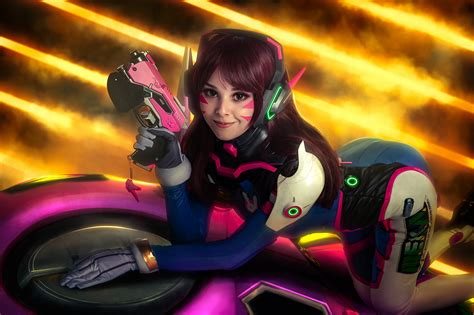 Wallpaper Disharmonica Women Model Cosplay D Va Overwatch