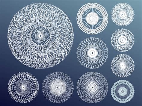 Circular Vector Patterns Vector Art Graphics Freevector