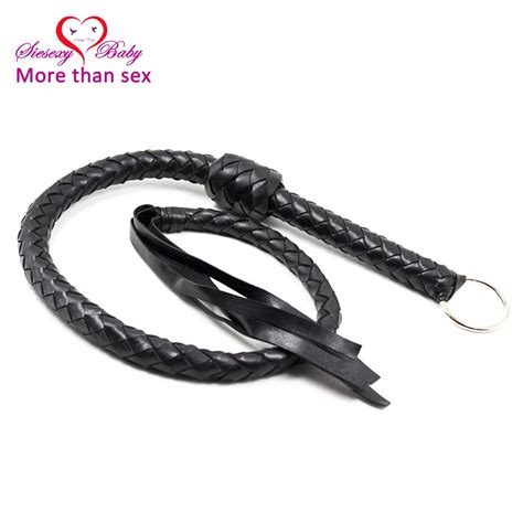 Cm Long Pu Leather Fetish Bondage Sex Whip Flogger Bdsm Sex Toys For