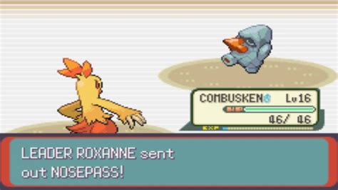 Pokemon Emerald Rustboro Gym Roxanne Youtube