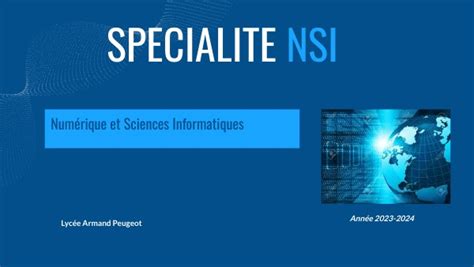 Présentation Nsi