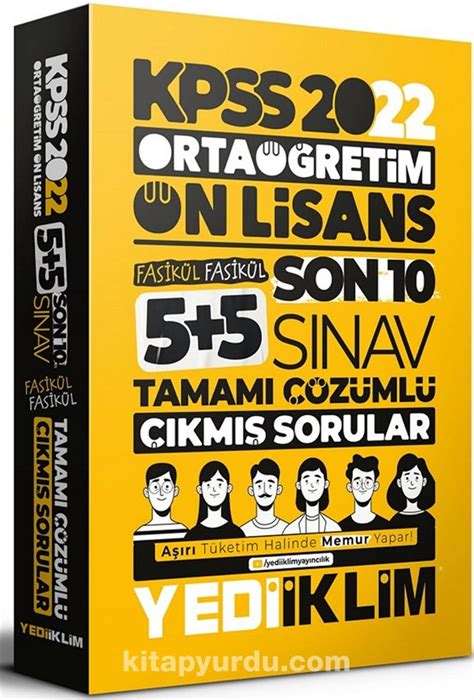 KPSS Ortaöğretim Lise Ön Lisans GYGK Son 10 Sınav Çıkmış Sorular