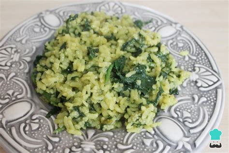 Arroz con espinacas Receta FÁCIL y saludable