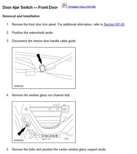 Ford Taurus Door Ajar Switch Qanda Replacement And Bypass