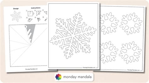 150 Paper Snowflake Templates Free PDF Printables