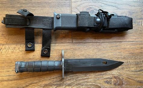 Lan Cay M9 Bayonet Black Lancay With Molle Attachment On Scabbard