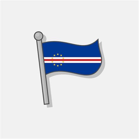 Premium Vector Illustration Of Cape Verde Flag Template