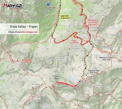 Via ferrata Pot čez Prag Triglav A B 1 Slovenia Ferrata GO