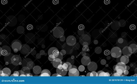 Abstract White Glitter And Particle On Black Background Looped