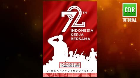 Cara Membuat Poster Banner Kemerdekaan Ri 17 Agustus Coreldraw Youtube