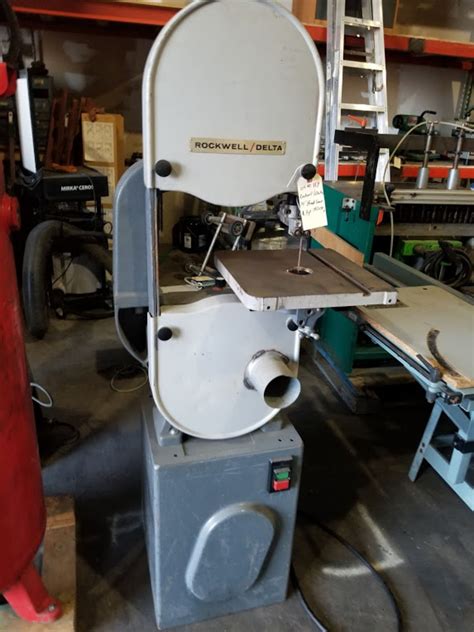 Rockwell Delta 14 Bandsaw With Carter Guides 1 Hp 115230 Volt 1 Phase