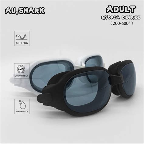 AUS Optical Myopia Prescription Swim Goggles Swimming Gogles For Adult