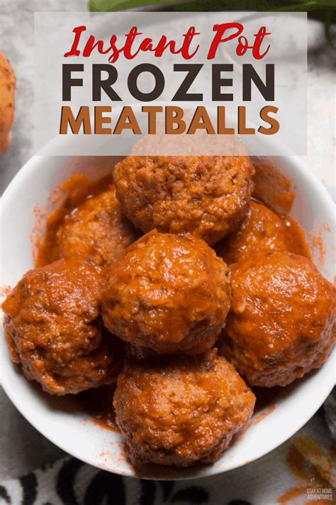 Easy And Fast Instant Pot Frozen Meatballs Recipe 3 Ingredients