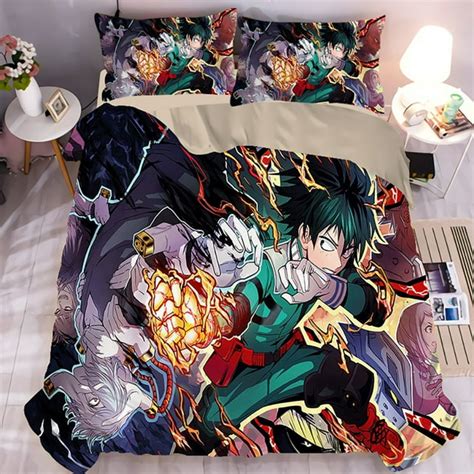 Anime My Hero Academia Bedding Bed Set Twin Full Queen King Size 1 Duvet Cover 2 Pillowcases