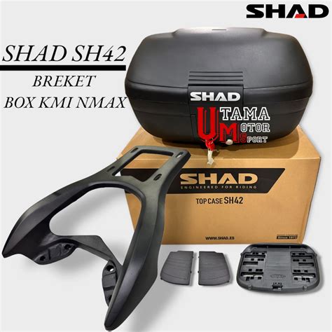 Jual Paketan Box SHAD SH42 Dan Breket Box KMI Motor Nmax New Dan Nmax