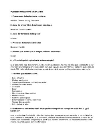 Posibles Preguntas De Examen Pdf