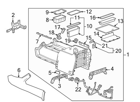 Gmc Sierra 1500 Seat Console Console Assembly Wo Eassist Wo Denali