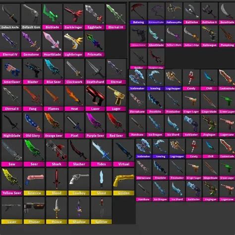 Weapon Mm2 Full Godly Set Game Items Gameflip