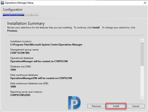 Install SCOM 2019 Operations Manager 2019