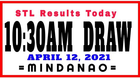 Stl Results Today 10 30am Draw April 12 2021 Stl Pares Swer2 Swer3