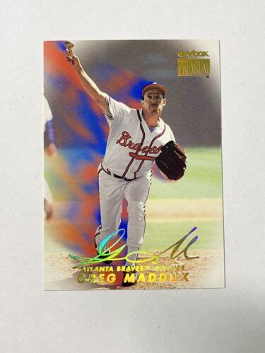 Skybox Premium Atlanta Braves Baseball Card Greg Maddux Ebay