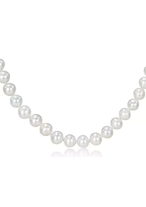 Effy® Sterling Silver Freshwater Pearl Necklace Earrings And Bracelet Set Belk