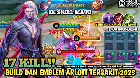 BUILD DAN EMBLEM ARLOTT TERSAKIT 2023 ITEM ARLOTT PALING SAKIT 2023