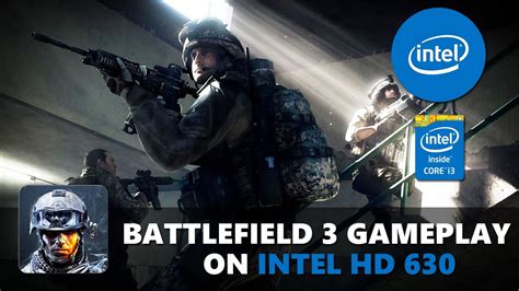 Battlefield 3 Gameplay Intel HD 630 Core I3 7100 YouTube