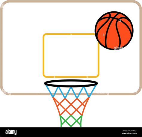 Basketball Net Icon Basketball Net Board Vector Illustration Stock