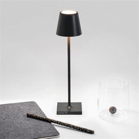 Zafferano Poldina Pro Micro Lampe De Table Led Usb Sur Batterie Avec