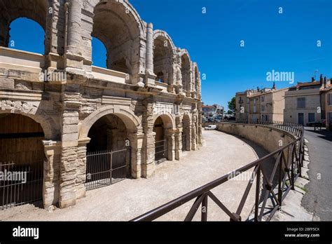 Roman Amphitheatre In Arles France Europe Stock Photo Alamy