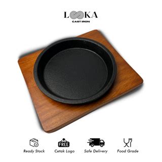 Jual Looka Cast Iron Hot Plate Steak Piring Steak Bulat D 20 Cm