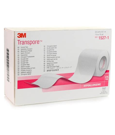 3M Transpore Surgical Tape (Box of 12 Rolls): Buy 3M Transpore Surgical ...