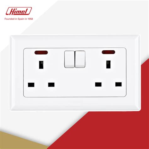 Himel Advance Series A Gang Switched Socket With Neon Lazada