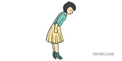 Japanese Bowing Clipart