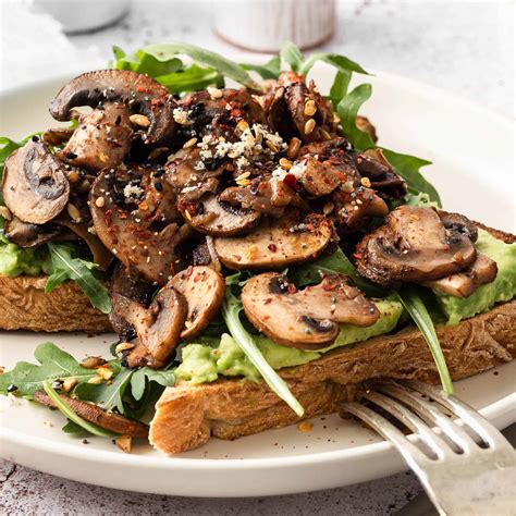 Avocado Toast With Garlic Mushrooms For The Utter Love Of Food