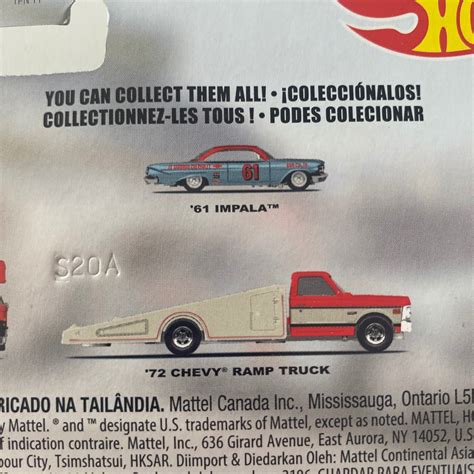 2023 HOT WHEELS Team Transport #54- ‘61 Chevy Impala & ‘72 Chevy Ramp – Toy Car Box