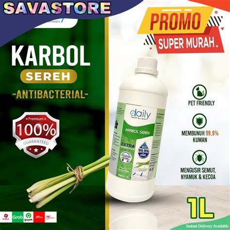 Jual Pembersih Lantai Daily Karbol Antibacterial Liter Wangi Bubble