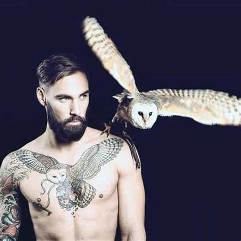 Barn Owl Feather Tattoo