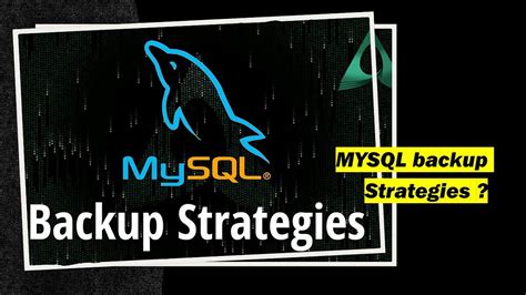 MySQL Backup Strategies : How to Backup Your Database | by chanaka ...