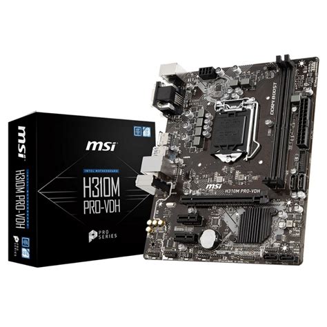 Tarjeta Madre Msi H M Pro Socket Xddr Xsata Vga Hdmi Vga