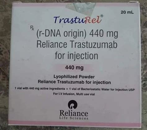 Trastuzumab 440mg 440mg Trasturel Injection Reliance Life Sciences