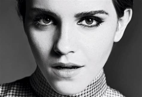 Wallpaper Face Model Hair Emma Watson Head Beauty Bw Eye