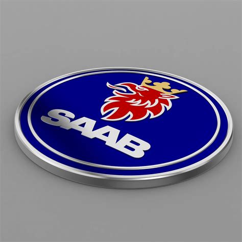 Saab Logo 3d Model By 3dlogoman