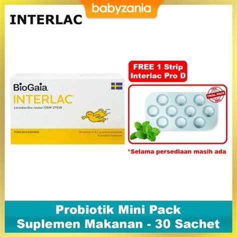 Interlac Probiotik Mini Pack Suplemen Makanan Sachet