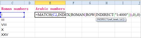 Cómo convertir entre números romanos y números arábigos en Excel