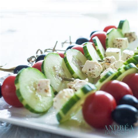 Greek buffet: 9 recipes and time table