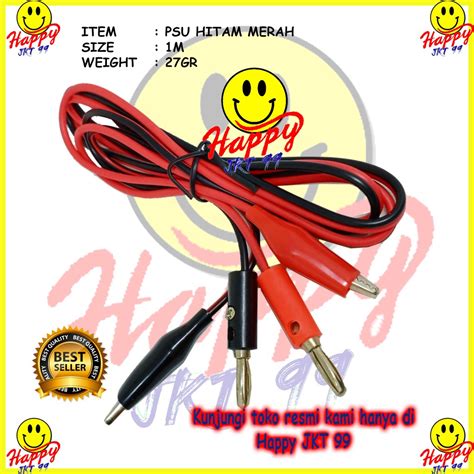 Jual Happy Jkt 99 Kabel Power Supply Hitam Merah Shopee Indonesia