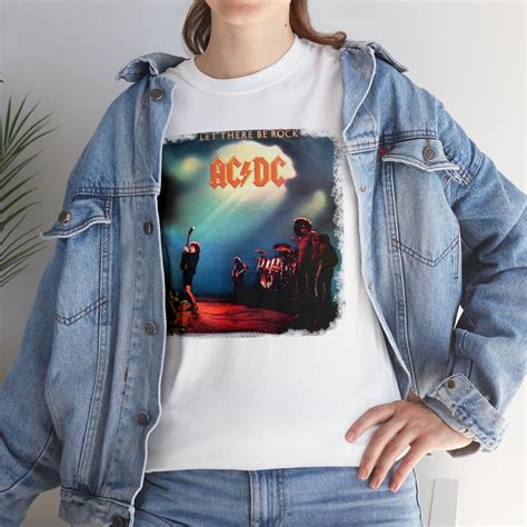 Ac Dc Let There Be Rock Poster Album Cover T Shirt All Sizes S 5xl Hard Rock Vintage Unisex